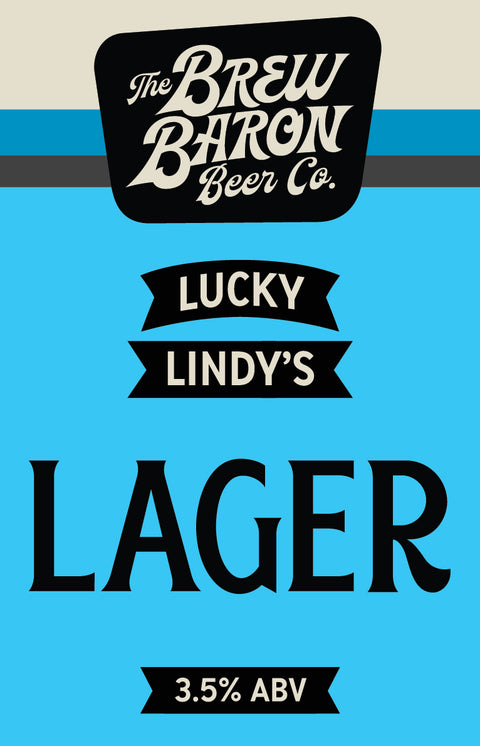 Lucky Lindy's Lager 3.5% ABV